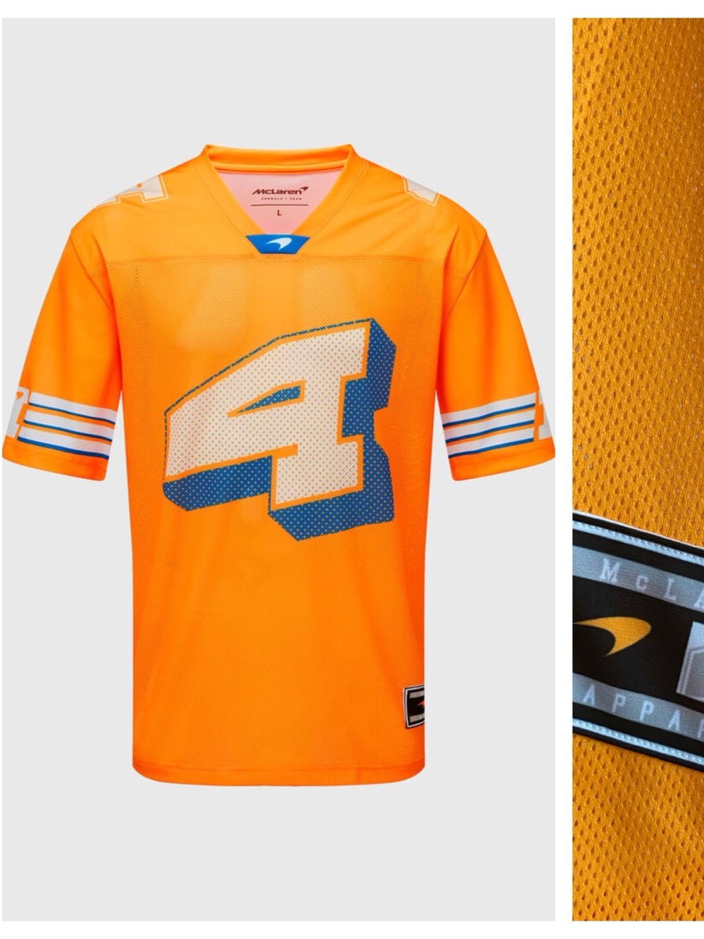 McLaren Lando Norris 2021 US GP Jersey Shirt F1 Formula One Yellow XL